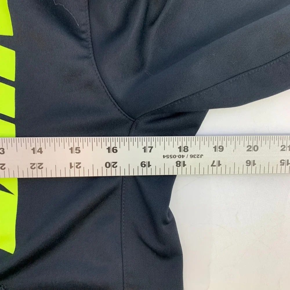 Kids Nike Dri-FIT Full Zip Hooded‎ Jacket Black Neon Green Athletic